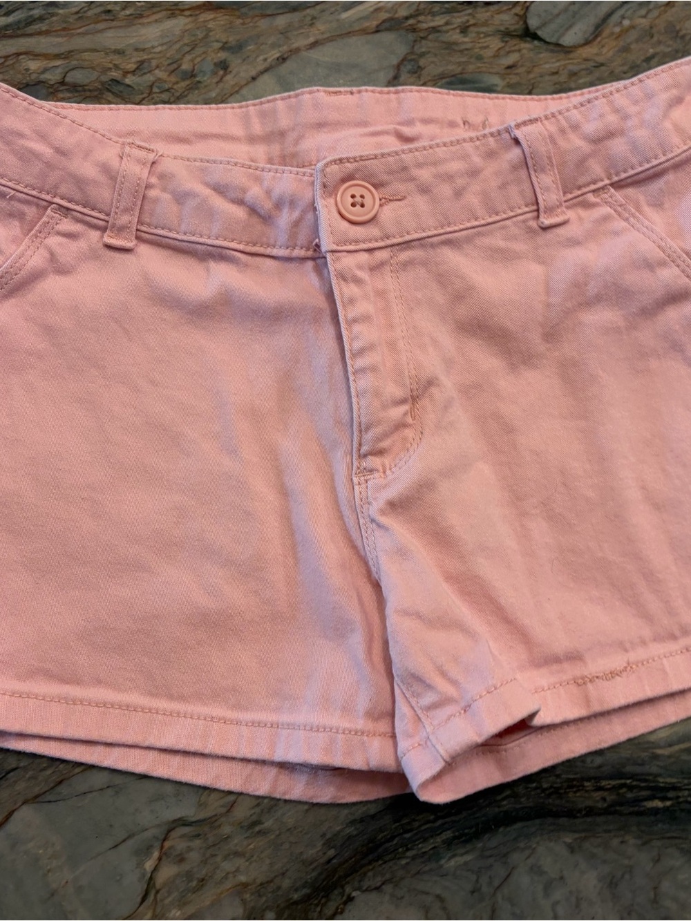 Girl's City Streets Pink Twill Chino Shorts - Size 12-14